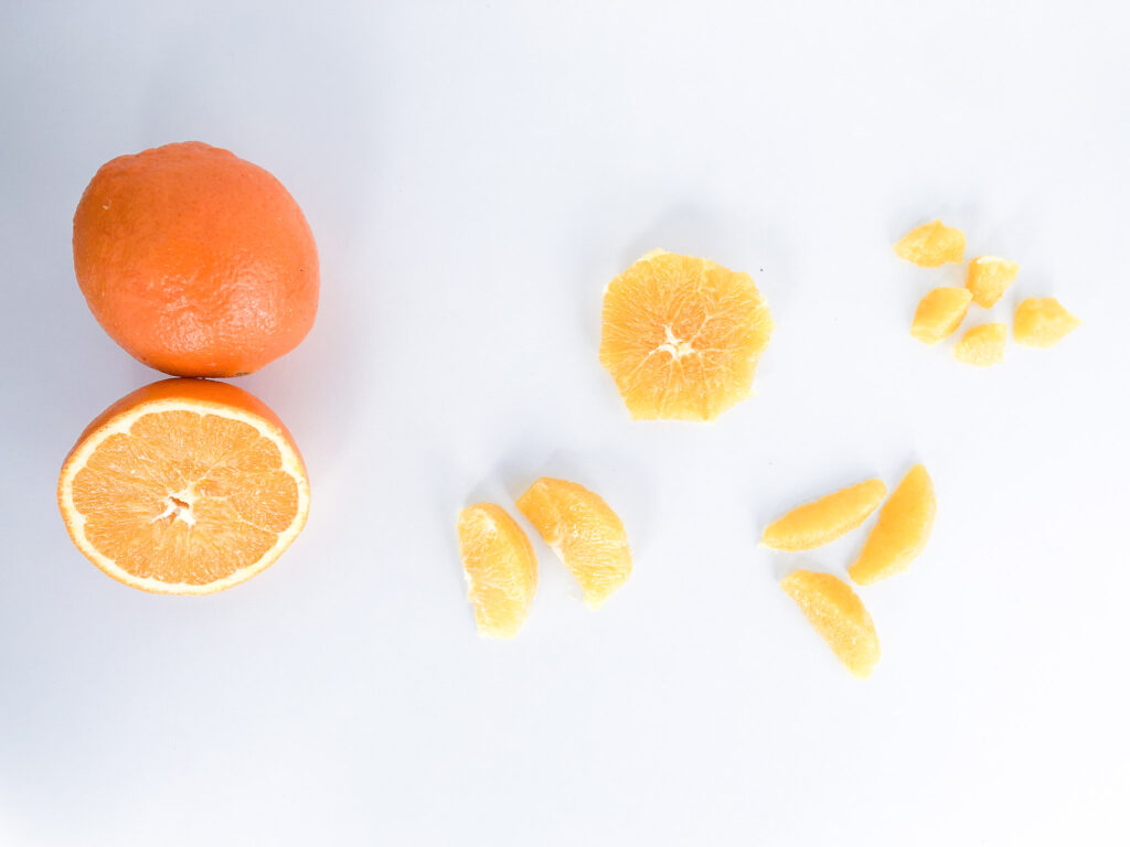 Como oferecer laranja na introducao alimentar BLW