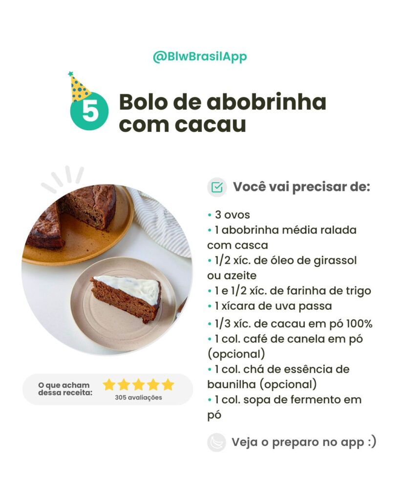 Bolo sem açúcar - Bolo de abobrinha