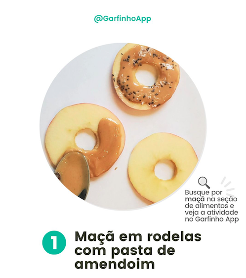 Atividades com alimentos - Maçã