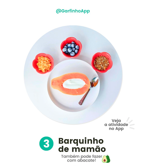 Atividades com alimentos - Barco