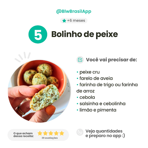 Receitas de bolinhos para bebês - Peixe