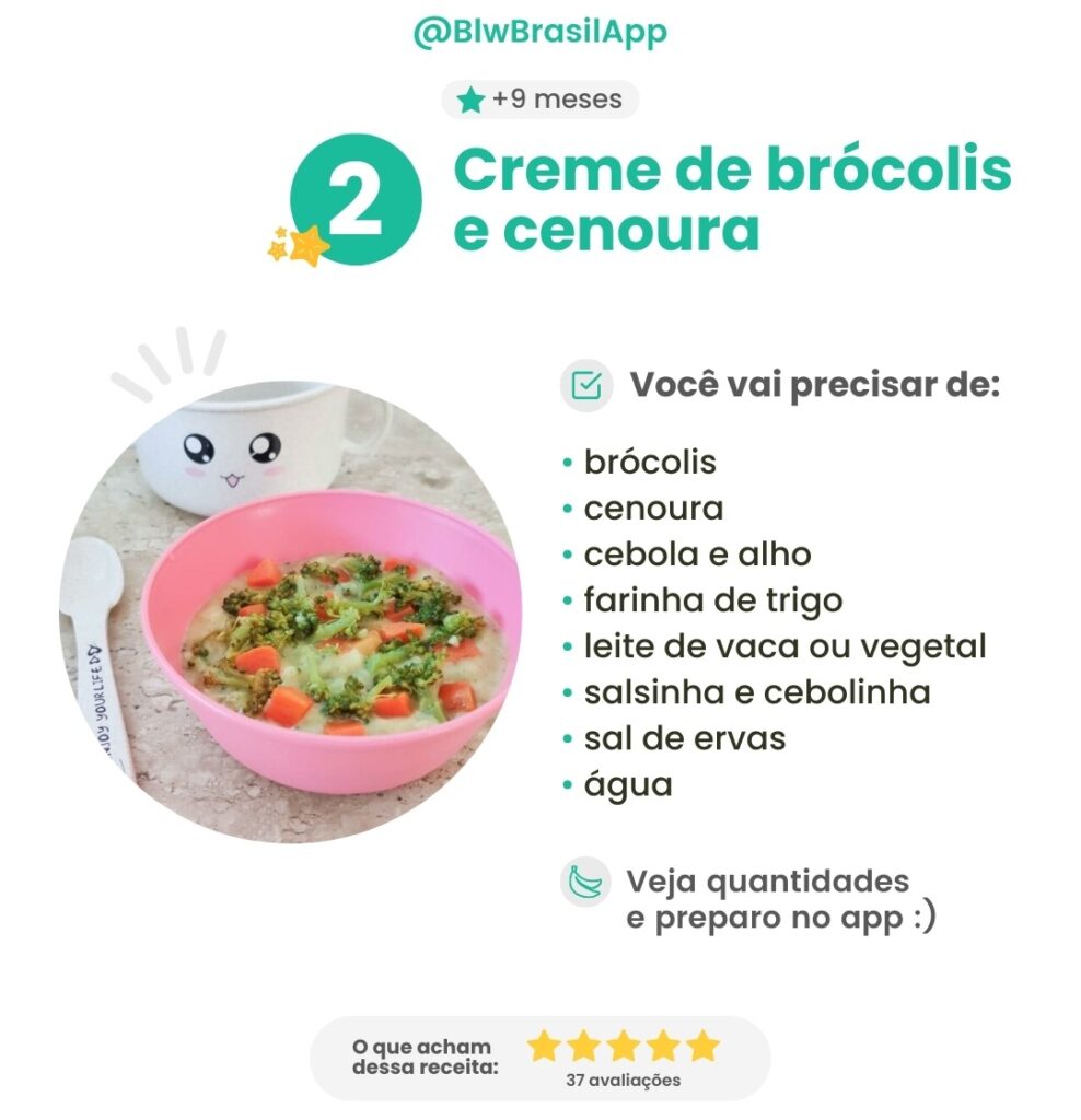 Receitas de inverno para bebê - Sopa de brócolis