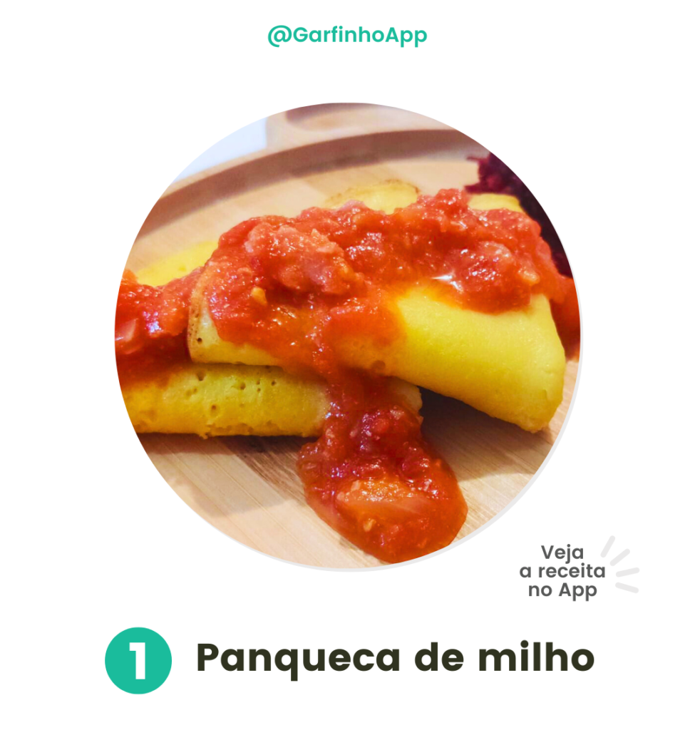 Receitas sem carne - Panqueca de milho