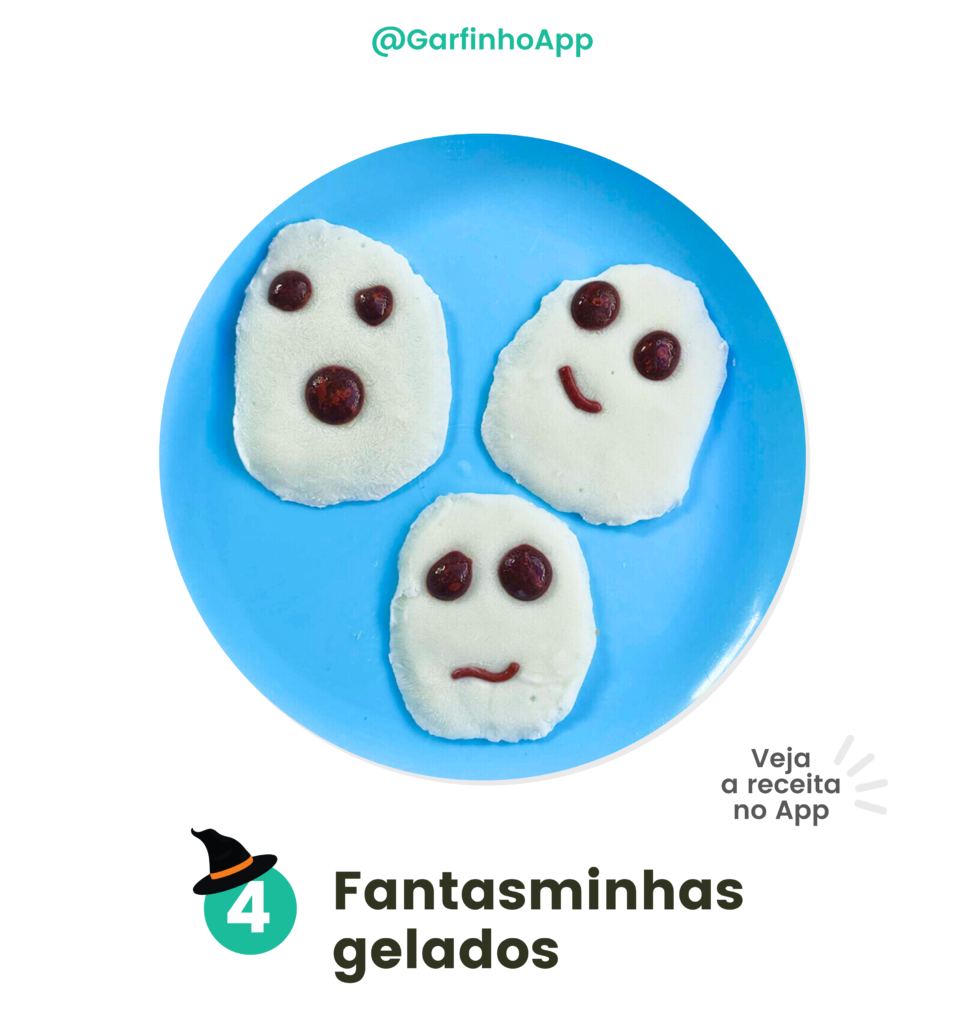 Receitas de Halloween fantasminhas