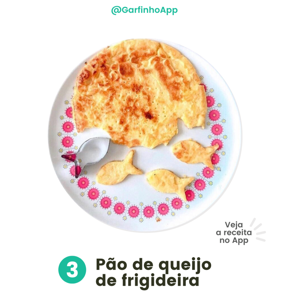 Lanches rápidos para crianças - Pão de queijo de frigideira