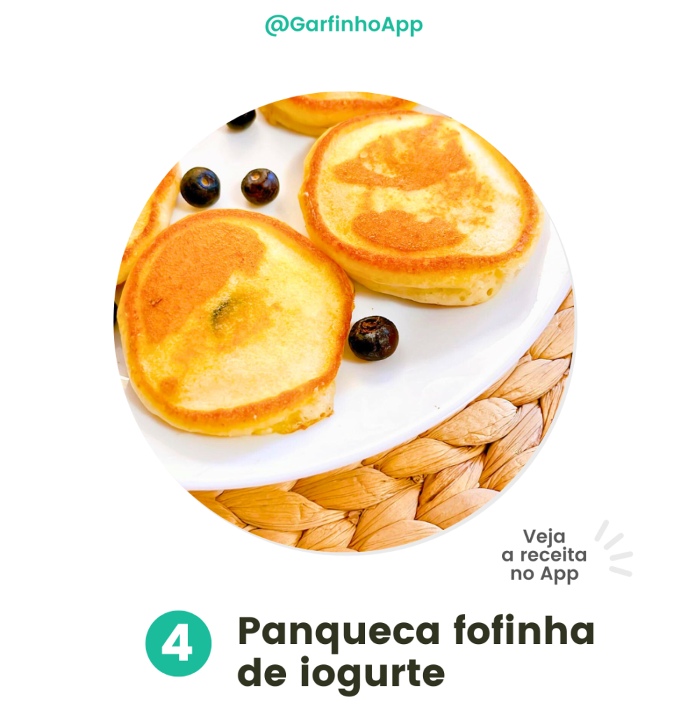 Lanches rápidos para crianças - Panqueca de iogurte