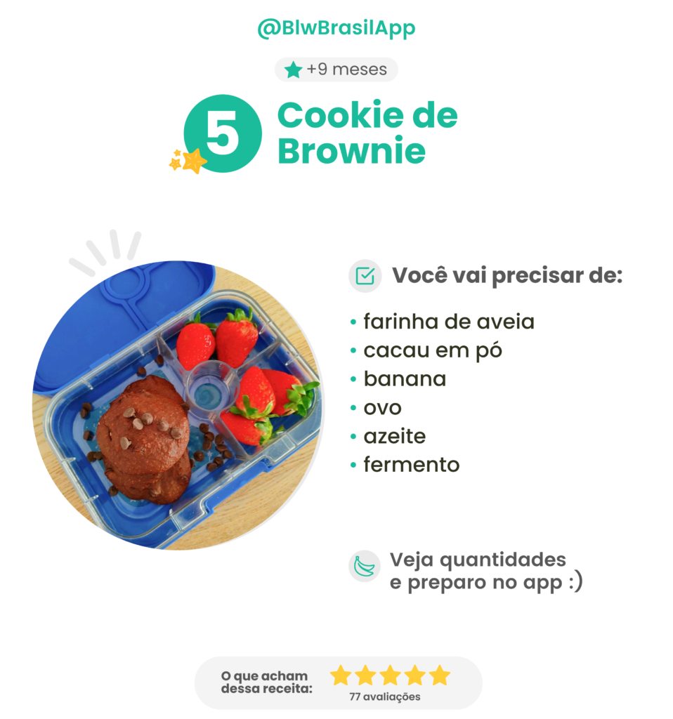 Receitas para o Dia das Crianças - Cookie de brownie