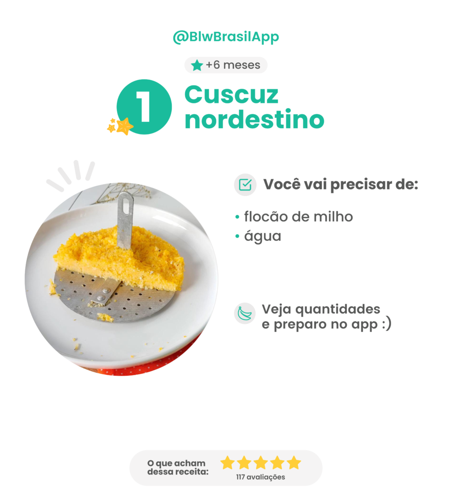 Receitas para bebês de 6 meses - Cuscuz