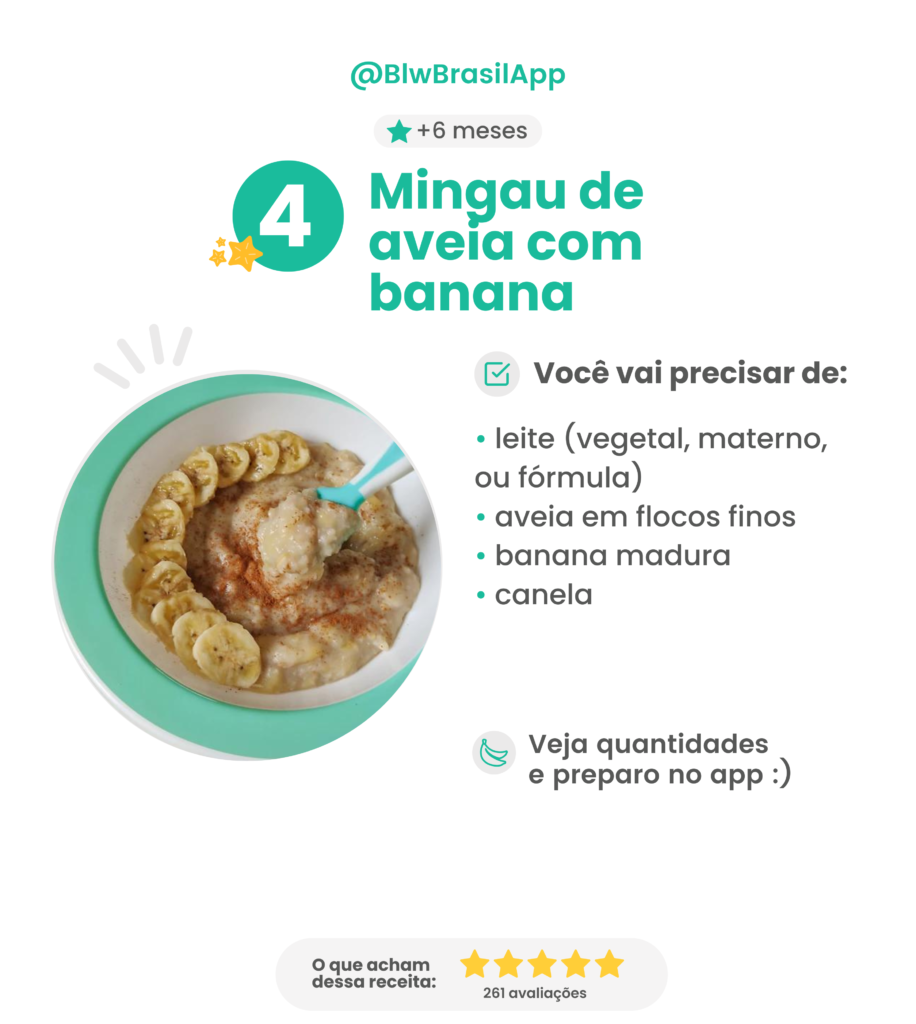 Receitas para bebês de 6 meses - Mingau de aveia