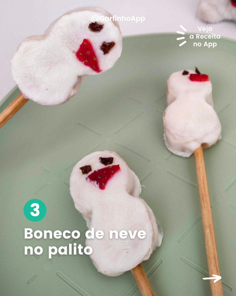 Receitas de natal para crianças - Boneco de neve