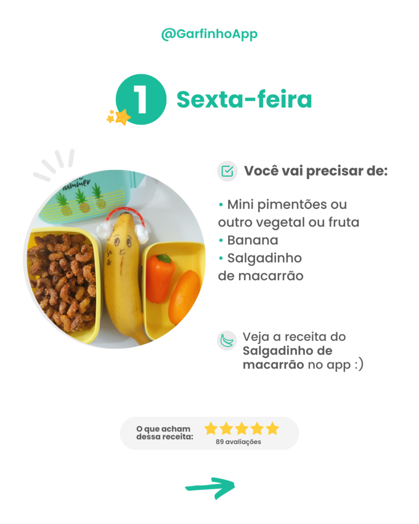 Ideias de lancheira para a semana - Sexta