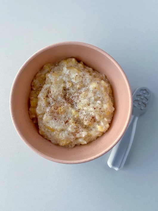 Café da manhã para bebê de 7 meses - Mingau de tapioca