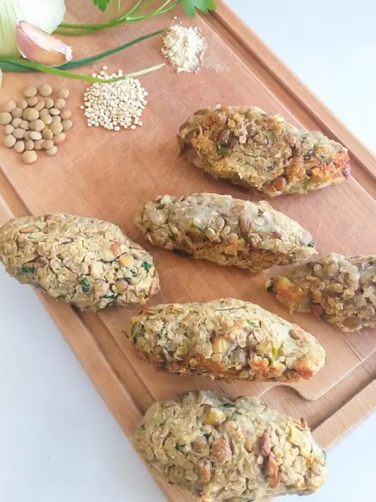 Receitas sem ovo para bebê - Quibe vegano