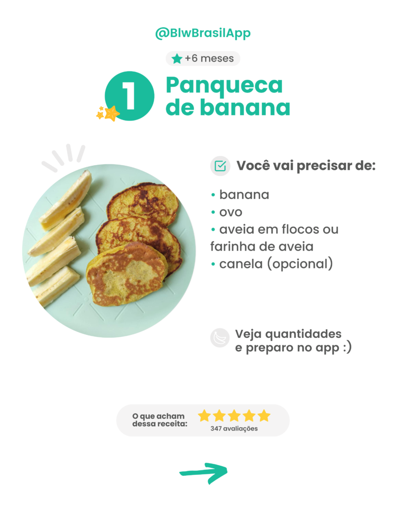 Panqueca para bebê - Banana