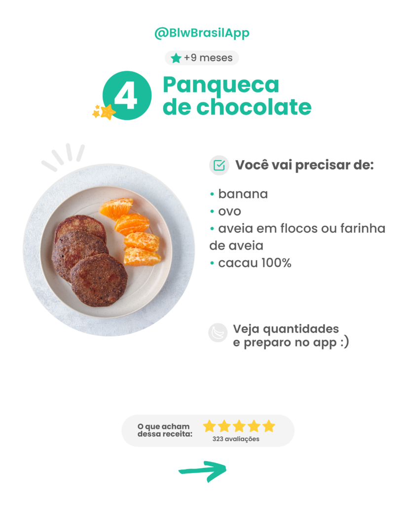 Panqueca para bebê - Chocolate