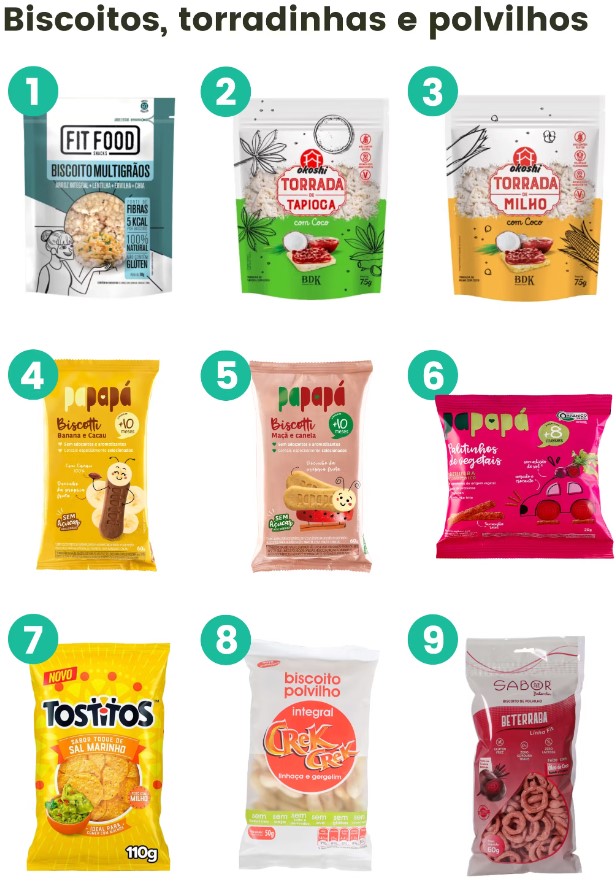 Industrializados para lancheira? Veja o que escolher! 6 Industrializados para lancheira - Biscoitos