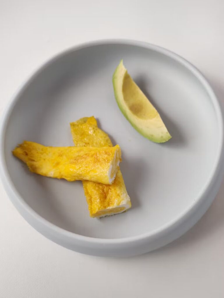 Café da manhã do bebê - Omelete