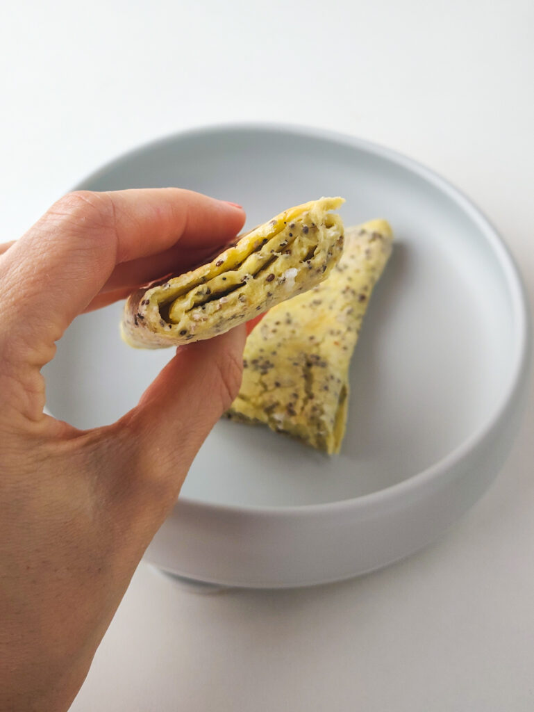 Café da manhã do bebê - Crepioca